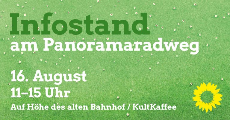 Infostand am Sonntag, 16.August, am PanoramaRadweg