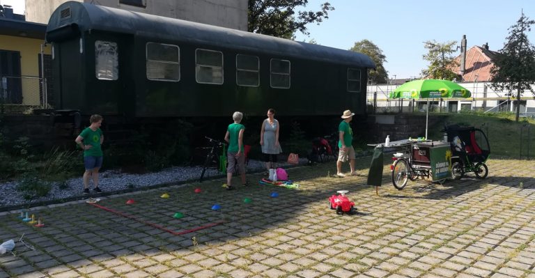 Infostand am Panoramaradweg